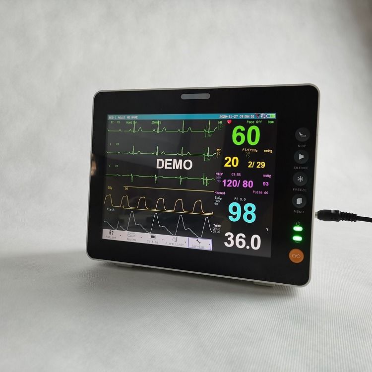 Suporte de Parede para Monitor de Sinais Vitais de 8 Polegadas Durável Tela Sensível ao Toque Ambulância Monitor de Sinais Vitais