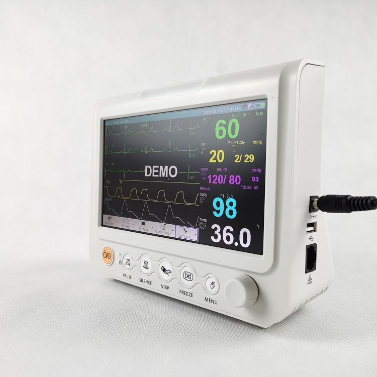 Monitor de sinais vitais de 7 polegadas Multiparameter Monitor de sinais vitais veterinário