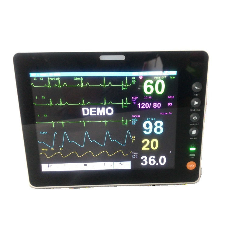 Monitor de sinais vitais durável de 8 polegadas Melhor preço Hospital ICU Monitor Multipara Monitor de sinais vitais
