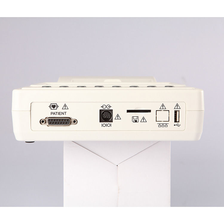 Máquina de ECG portátil de metal, eletrocardiograma de 12 canais, máquina de ECG CE para hospital, médica, máquina de ECG CE ISO