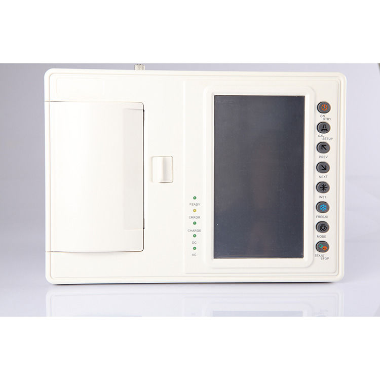 Máquina de ECG portátil de metal, eletrocardiograma de 12 canais, máquina de ECG CE para hospital, médica, máquina de ECG CE ISO
