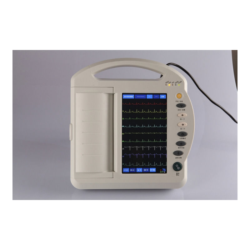 Máquina portátil de ECG de metal 12 de chumbo máquina de ECG de eletrocardiógrafo com fabricante de analisador máquina ECG