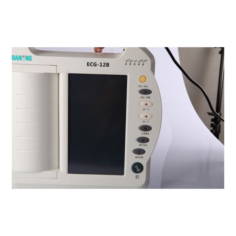 Máquina de ECG de metal portátil Eletrocardiógrafo Máquina de ECG digital de 12 canais Máquina de ECG de 12 derivações EKG