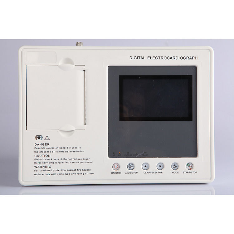 Máquina de ECG de metal Digital de 3 canais, máquina de ECG de 12 derivações, eletrocardiógrafo, máquina de ECG