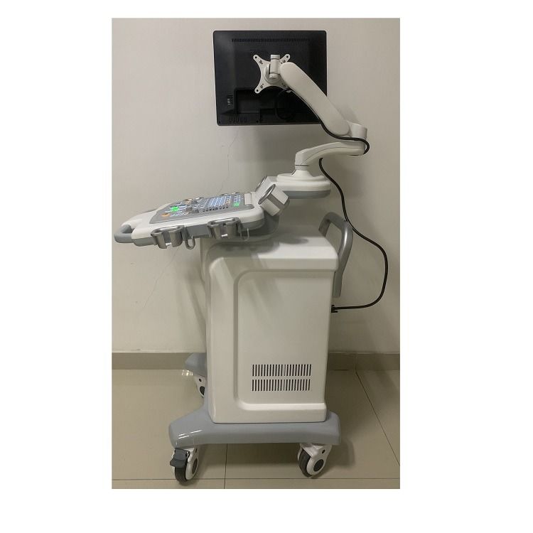 O hospital fora do carrinho 15 polegadas máquina de ultra-som ultra-som digital cor Doppler máquinas de ultra-som édical