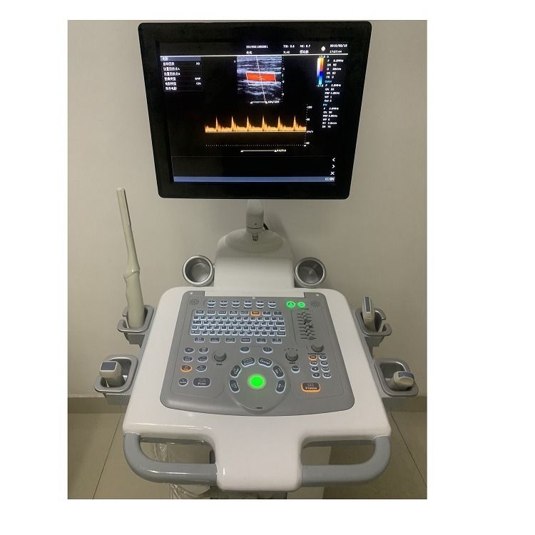 China Cart Digital Color Doppler Ultrassom Máquina de Ultrassom Médico Ultrassom Hospitalar Exterior