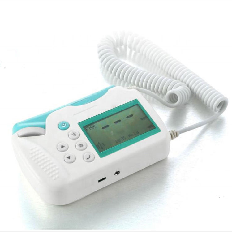Cardiologia Ultrassom Doppler Fetal Ultrassom Portátil Portátil Monitor de Coração do Bebê Monitor de Bolso Pré-Natal Monitor Fetal