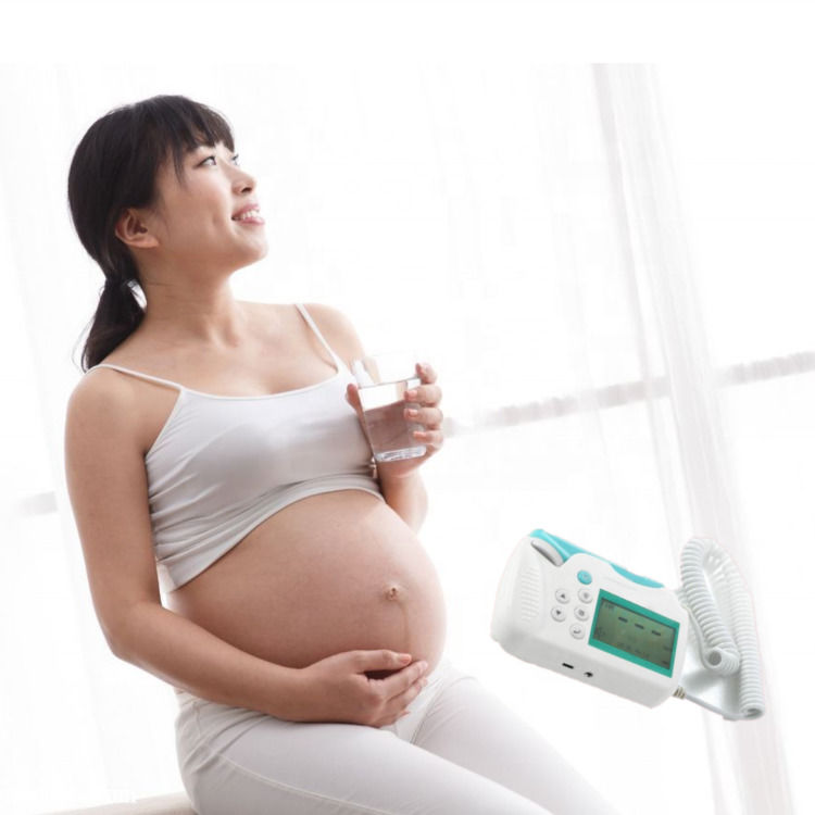 Cardiologia Ultrassom Doppler Fetal Ultrassom Portátil Portátil Monitor de Coração do Bebê Monitor de Bolso Pré-Natal Monitor Fetal