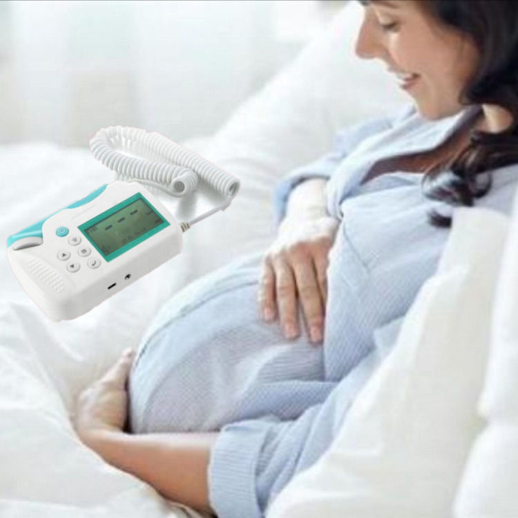 Cardiologia Ultrassom Doppler Fetal Ultrassom Portátil Portátil Monitor de Coração do Bebê Monitor de Bolso Pré-Natal Monitor Fetal