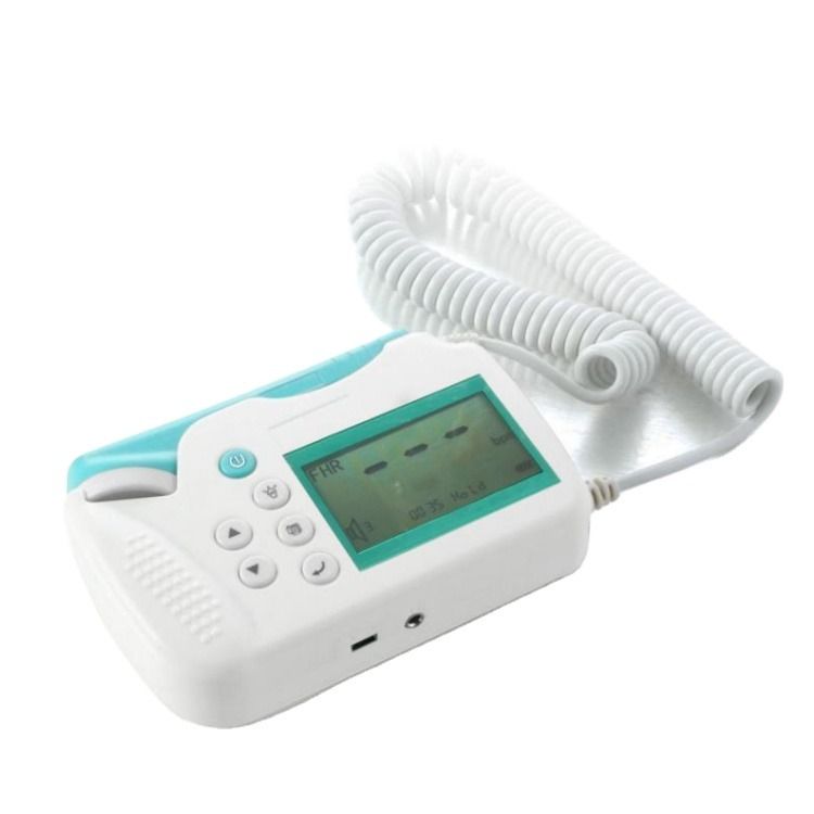 Monitor Digital Ultrassom Fetal Cardiologia Bebê Doppler Detector de Batimentos Cardíacos Saudáveis Monitor Led Bolso Pré-natal Doppler Fetal Digital