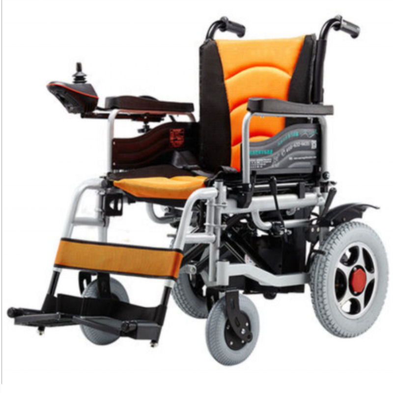 Cadeira de rodas elétrica 140Kg capacidade leve bateria de lítio de potência cadeira de rodas portátil dobrável para 140kg mais velhos