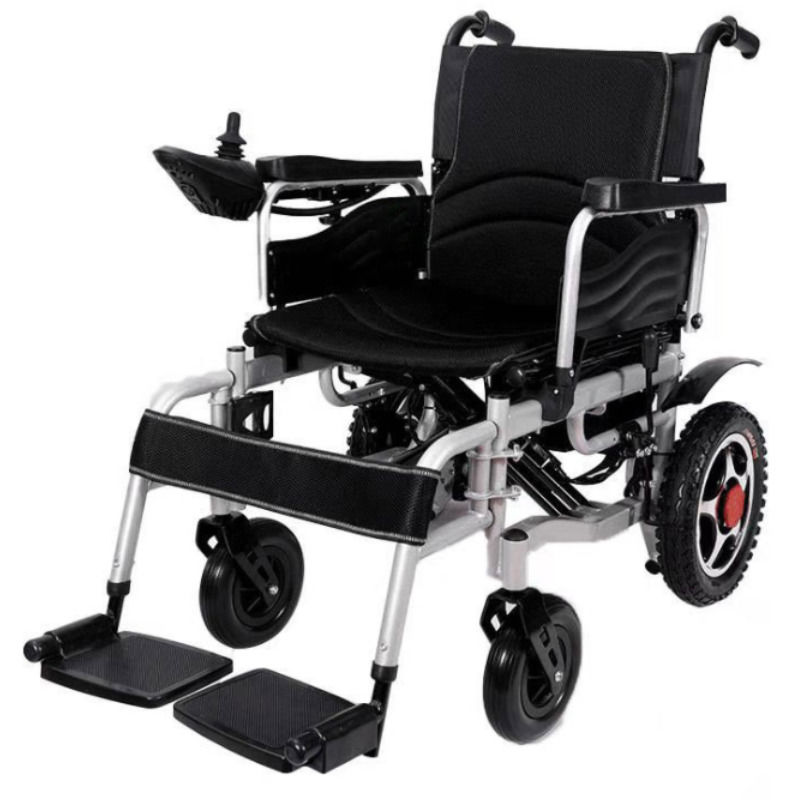 Cadeira de rodas elétrica 140Kg capacidade leve bateria de lítio de potência cadeira de rodas portátil dobrável para 140kg mais velhos