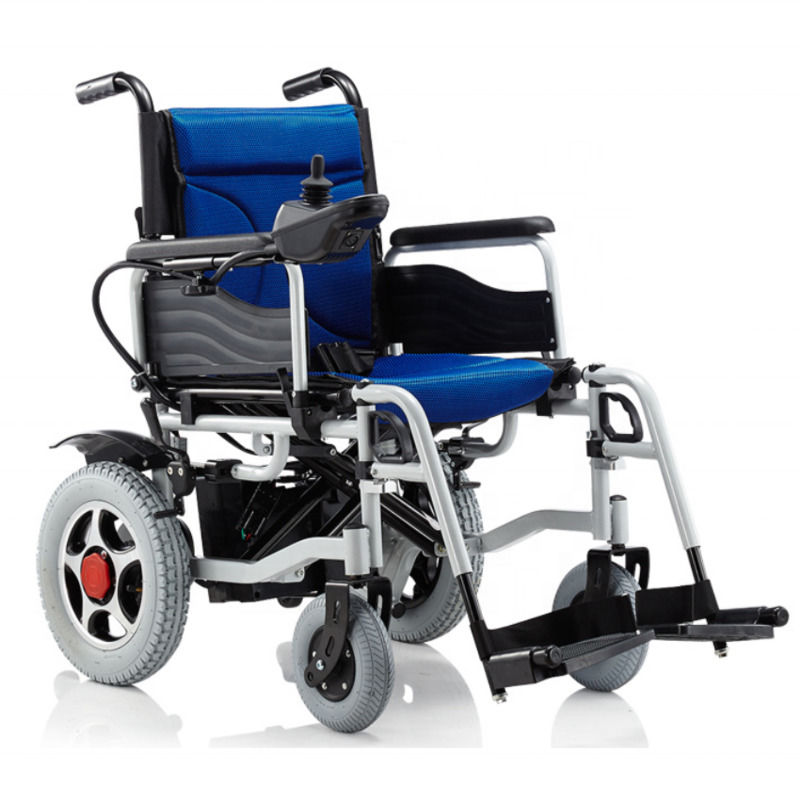 Cadeira de rodas elétrica 140Kg capacidade leve bateria de lítio de potência cadeira de rodas portátil dobrável para 140kg mais velhos
