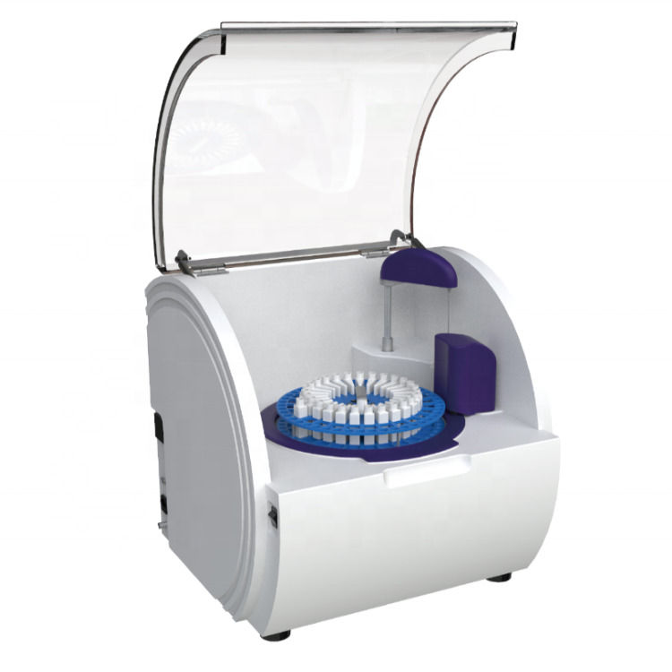 Mini analisador de bioquímica de bancada comercial totalmente automático, menor tamanho, analisador bioquímico para hospital, clínica, analisador de bioquímica